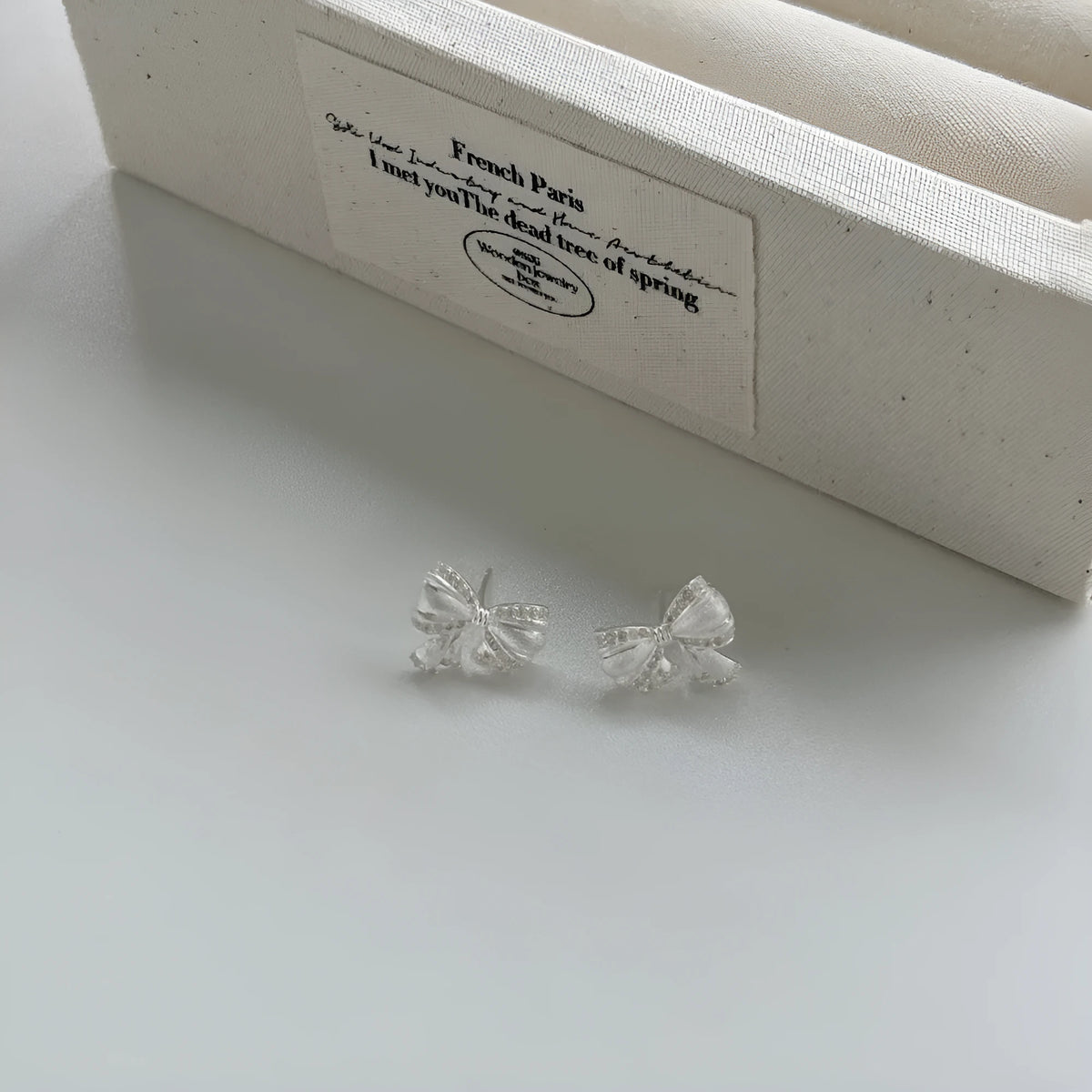 925 sterling silver butterfly stud earrings with electroplated finish and inlaid silver detail, couple style