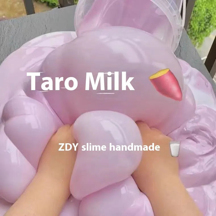 Thick non-stick slime in oversized bucket with multiple colour options for teens aged 7-14