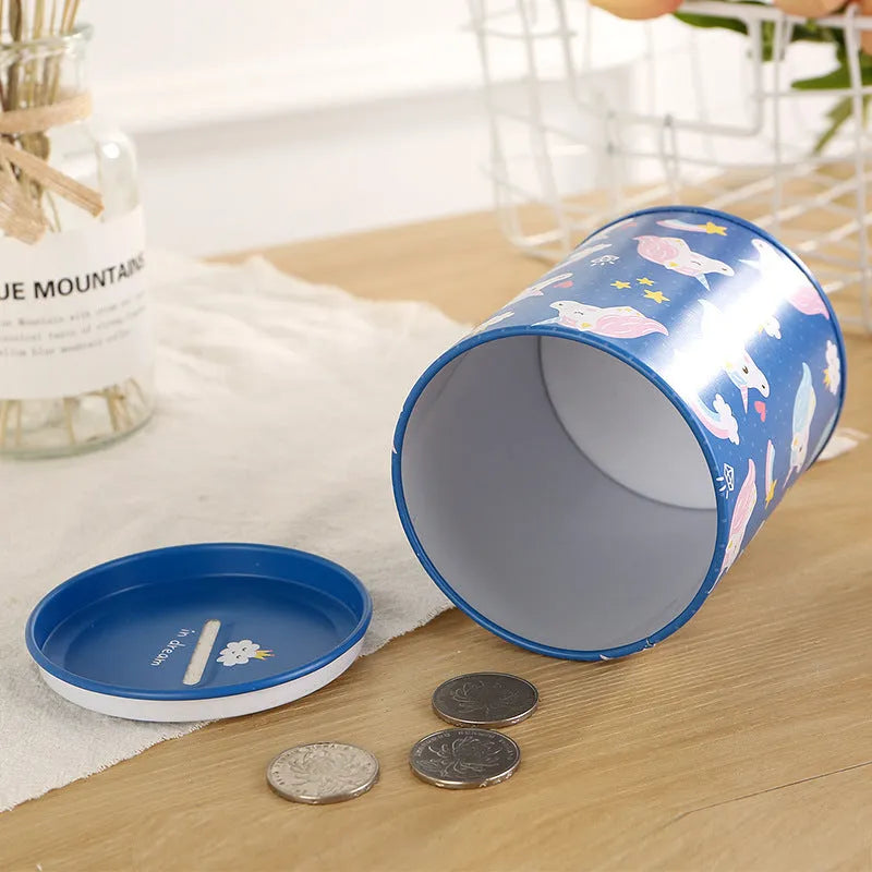 British style creative metal piggy bank for coin savings