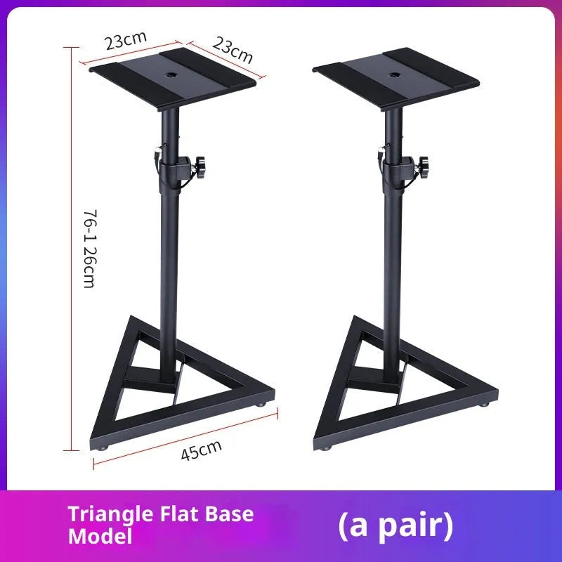 Triangular three-dimensional speaker floor stand for KTV and home listening bookshelf boxes