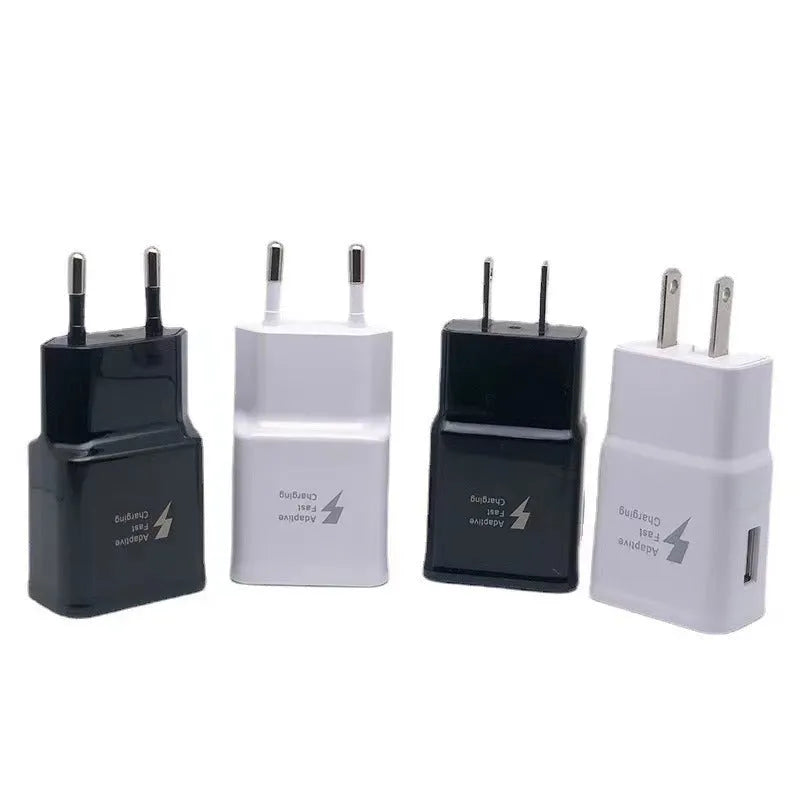 British Standard 9V2A fast charging USB plug wall charger in white plastic casing