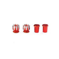 FPV remote control split non-slip metal rocker head for 3D rocker M3 in black and red