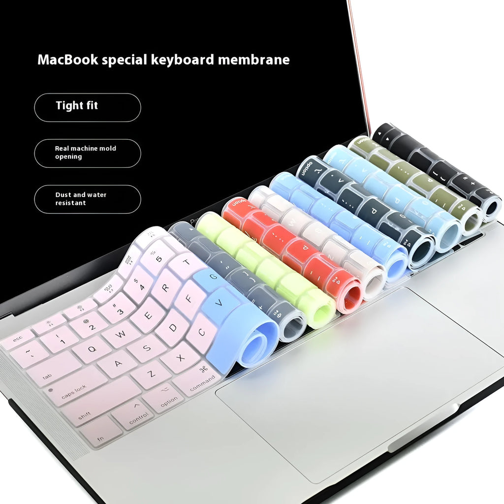 Silicone keyboard cover for MacBook Air 11 inch A1465 A1370 with American English black layout