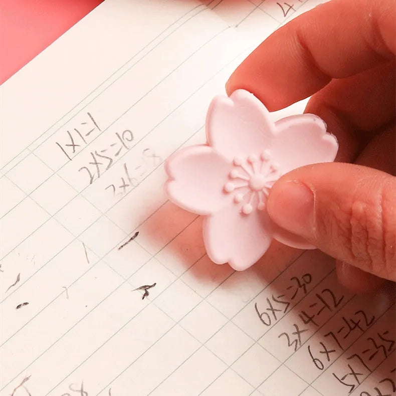 Cherry blossom student eraser in random colours for clean pencil erasing with minimal dust