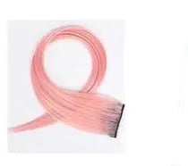 Gradient colour long curly hair wig patch extension piece approximately 60cm in length