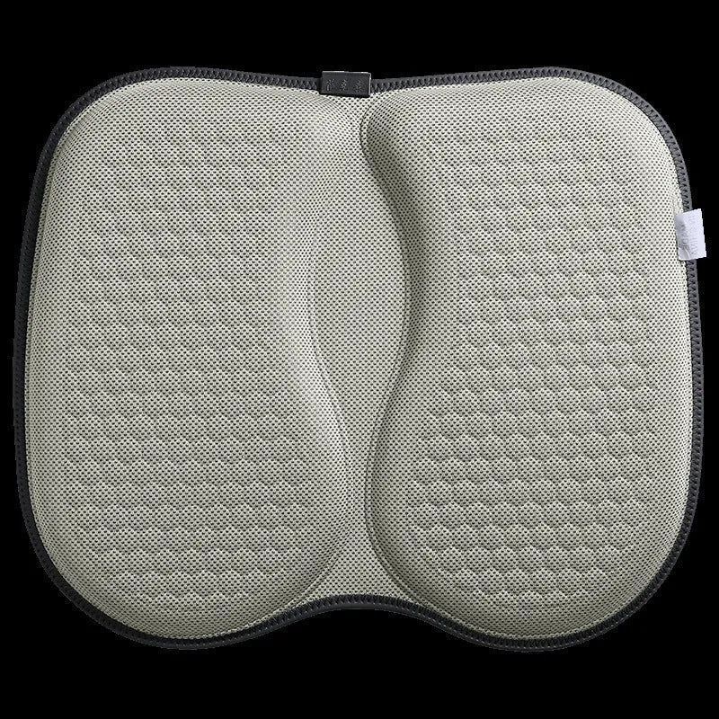 Honeycomb pattern gel car seat cushion in available colours showing cooling design for driving comfort
