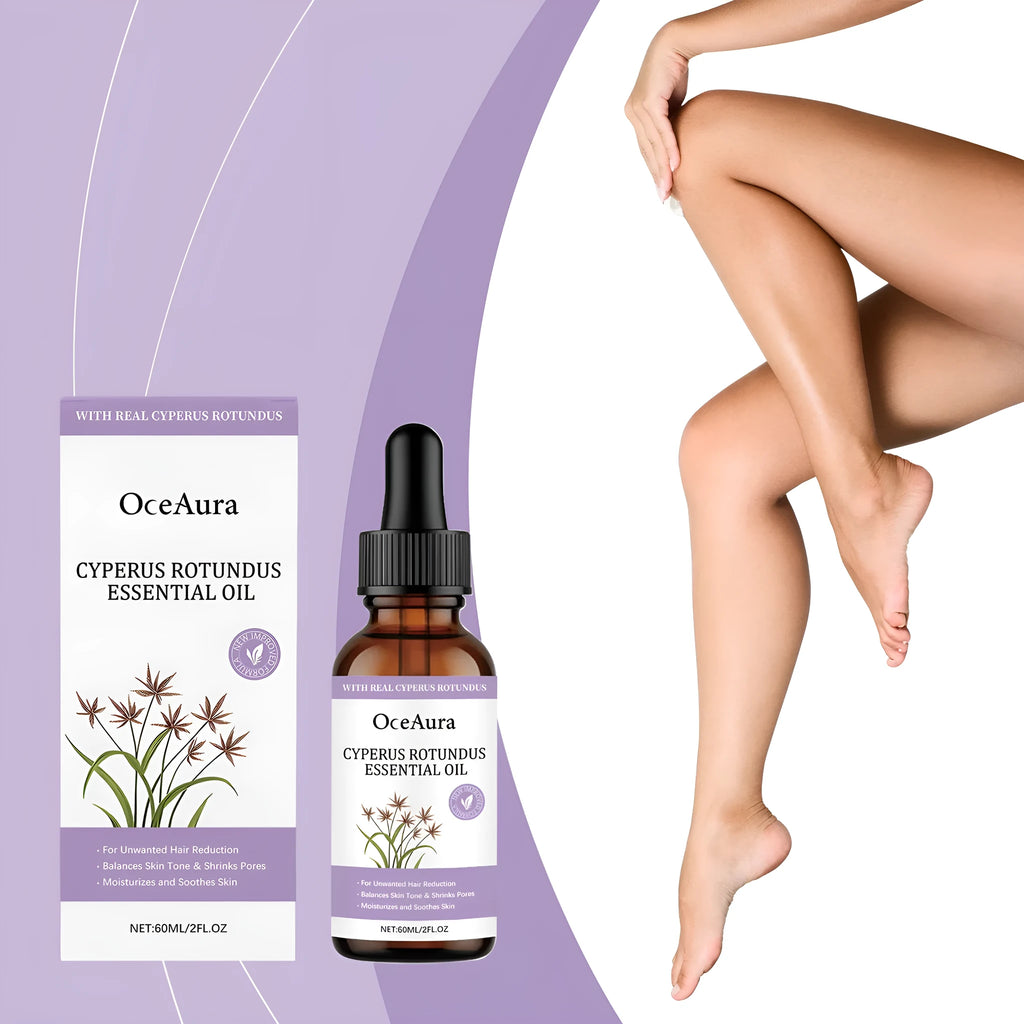 60ml bottle of fragrant hair removal treatment oil with natural plant extracts