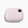 Pearl white automatic ultrasonic cleaning machine for invisible glasses and contact lenses.