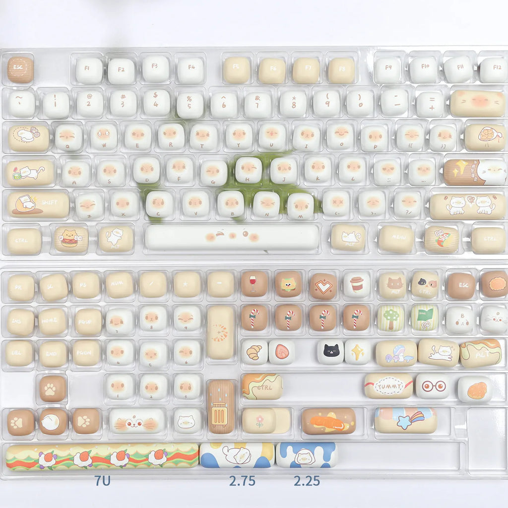 Set of 26 PBT key caps for mechanical keyboards with a 1.5 metre USB cable.