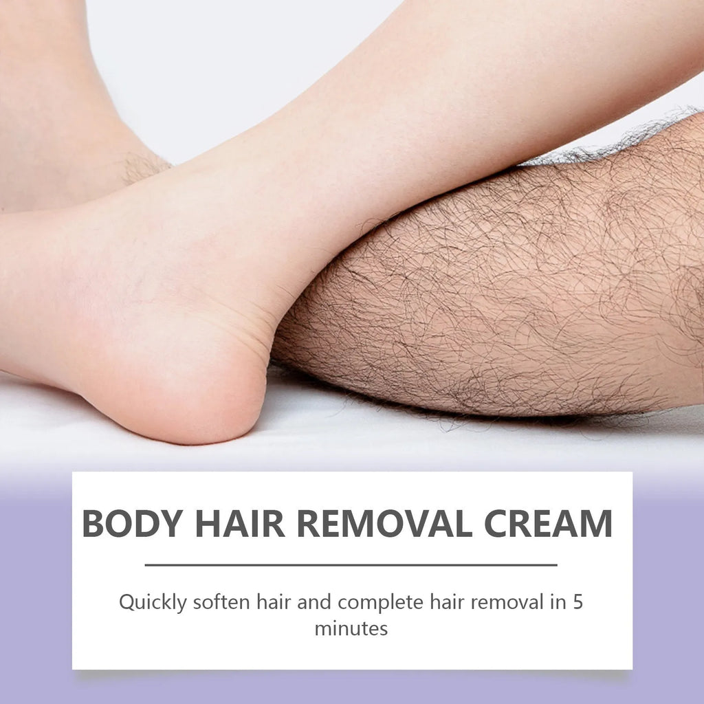 100g moisturising care hair removal cream with British style packaging showing depilatory formula