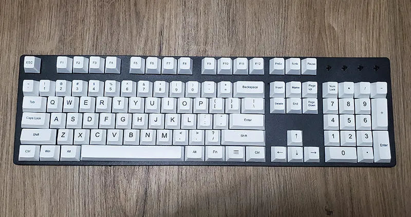 Japanese Russian Korean PBT sublimation keycaps for mechanical keyboards with five-sided space bar