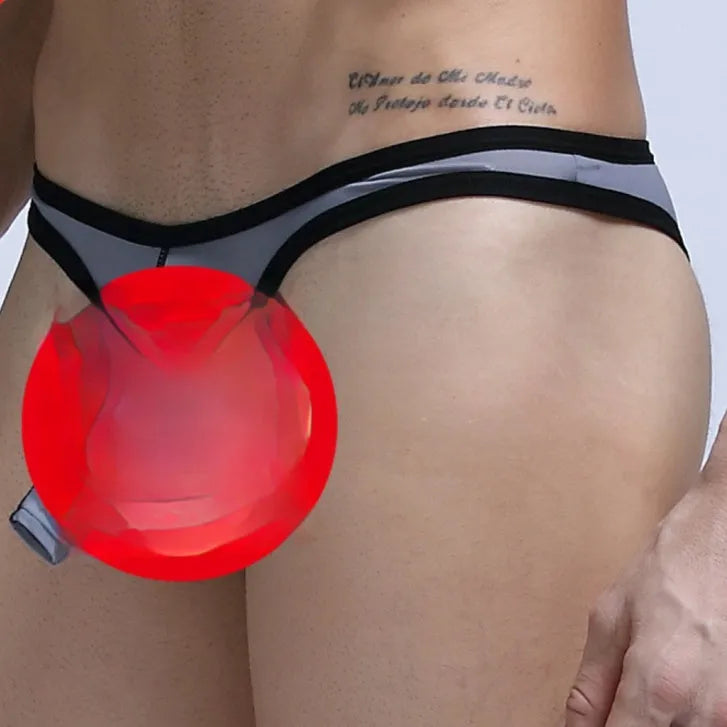 Men's Ice Silk briefs in multiple colours showing elephant nose pouch design on a white background.