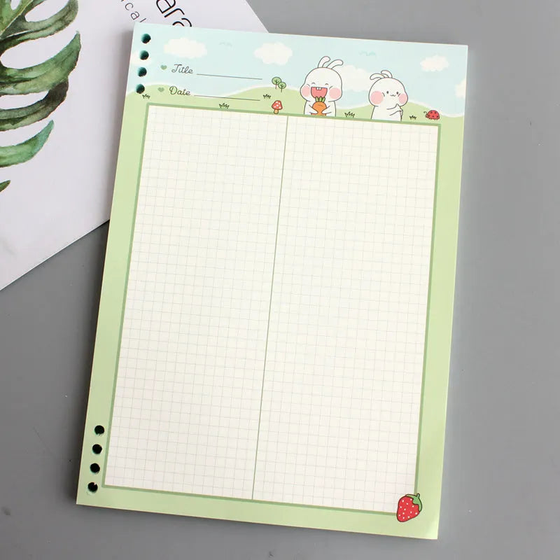 B5 polypropylene shell notebook with loose-leaf paper in six colour options