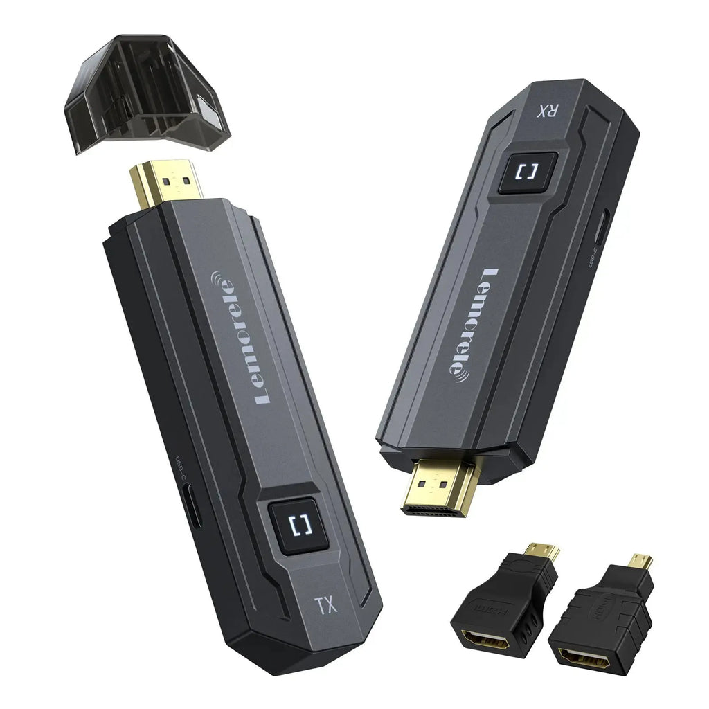 Wireless HDMI transmitter and receiver set for projector phone computer with Bluetooth WiFi P20 suit