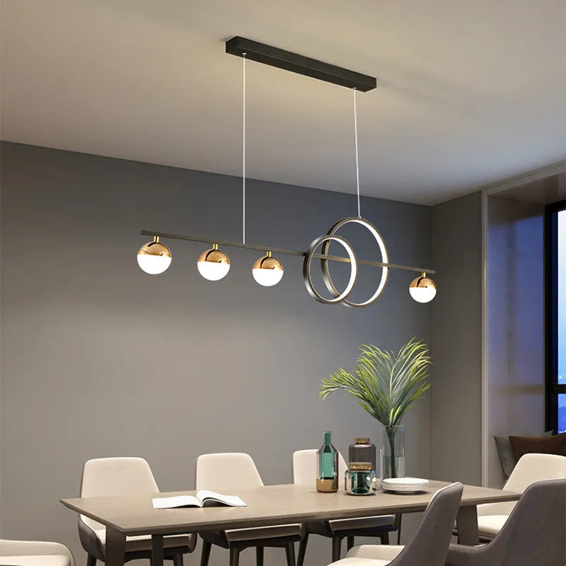 Rectangular aluminium LED ceiling light in black or gold with remote control for dimming
