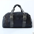 Gym bag backpack for yoga mat and travel in dark blue medium size with plain matte finish