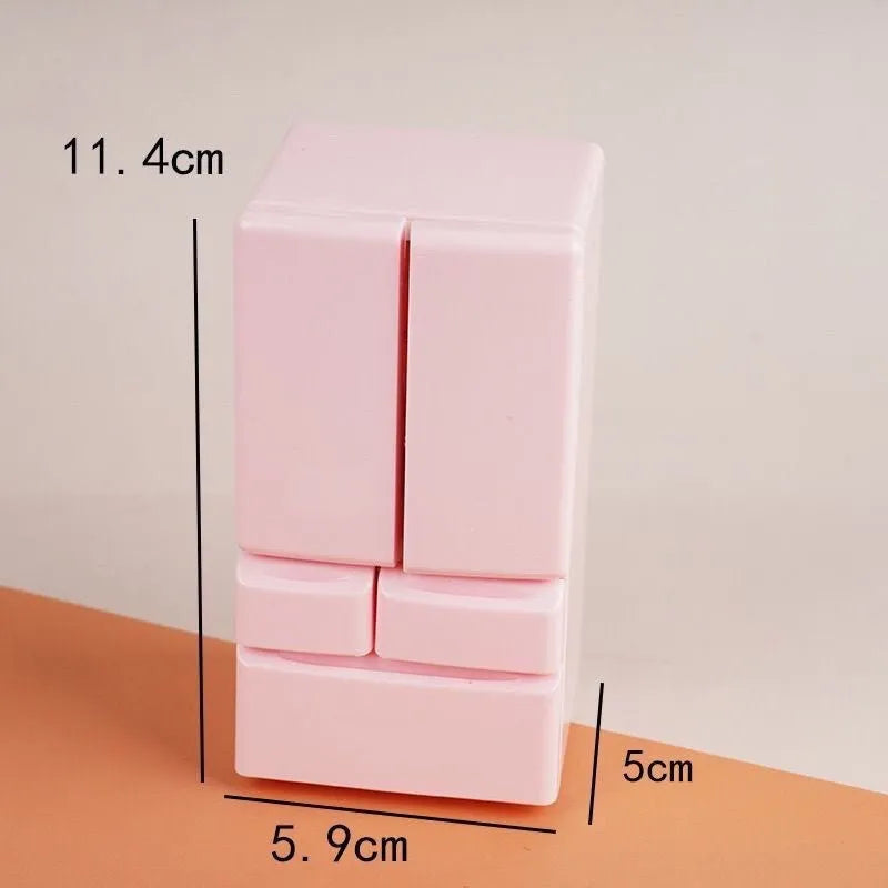 White plastic miniature toy model with light-up function, shown next to a ruler indicating its 11.4cm height.