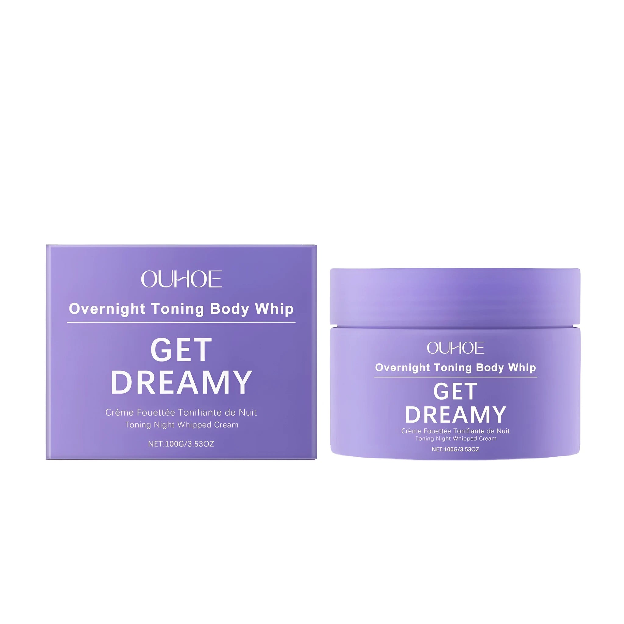100g jar of firming body cream with glycerin and drunken eggplant root extract.