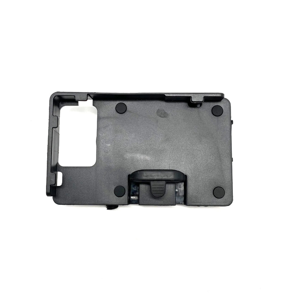 Black ABS plastic phone mounting bracket for BMW R1200GS and R1250GS motorcycles.
