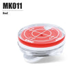 Golf hat clip ballmarker and balance tool in plastic, 25mm diameter, non-rusting design
