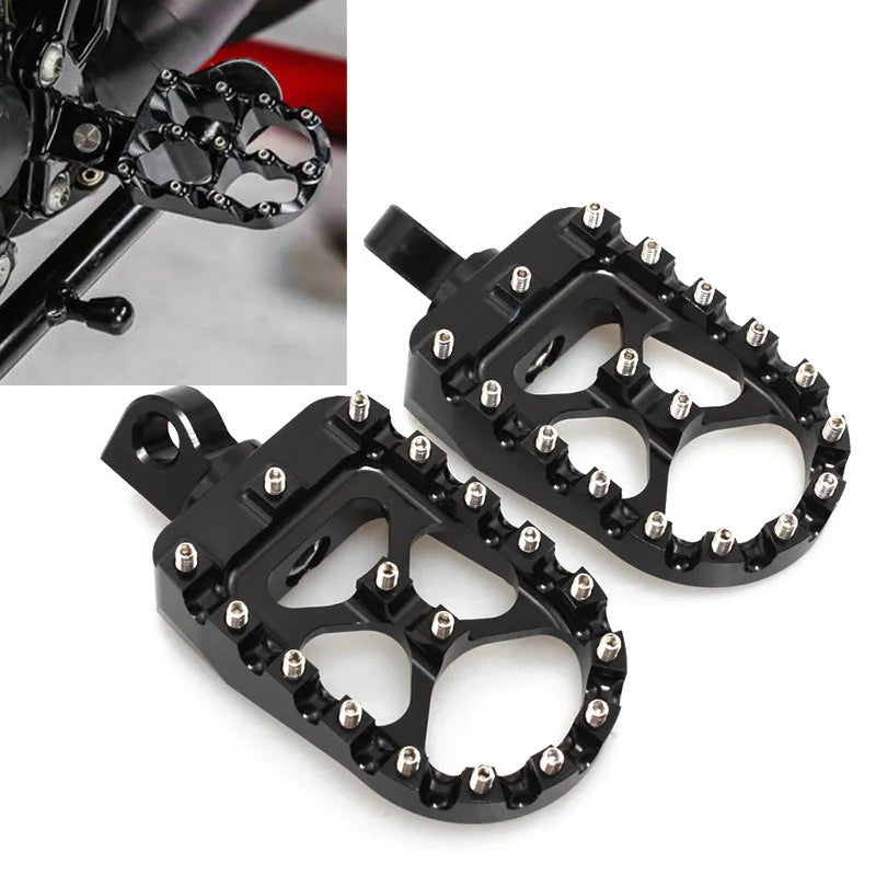 Aluminium modified screw anti-skid foot peg red 120x57.5mm for dirt bike