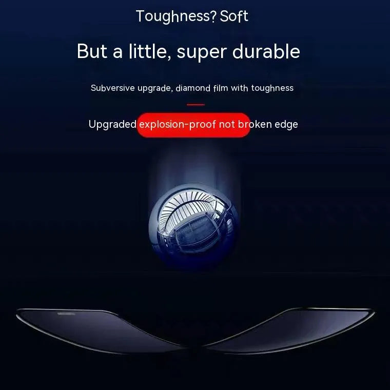 Full-cover tempered glass screen protector with dustproof net for iPhone, anti-peeping variant