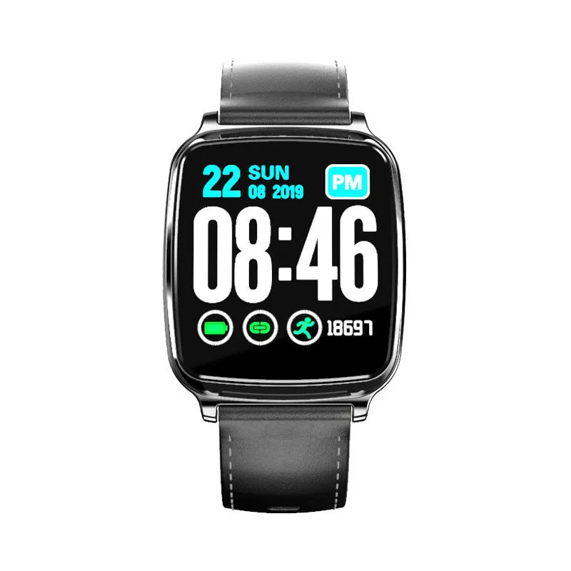 M8 multi-function smart bracelet with heart rate monitor, zinc alloy body and TPU strap on a wrist