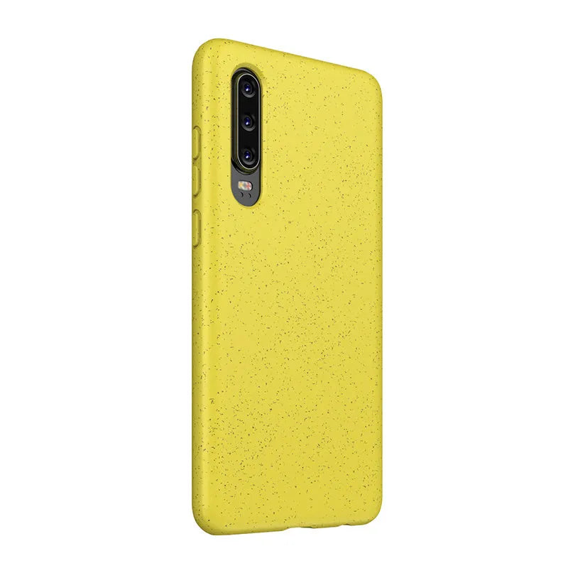 Huawei P30 mobile phone case in TPU material showing back cover design with multiple colour options