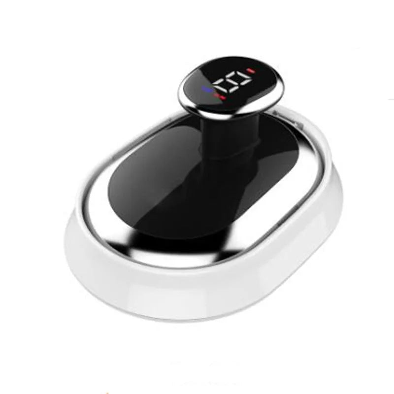Rechargeable EMS body shaping massager with 6-level gym fitness and 6-level slimming modes, 1800mAh battery, pulse frequency 1000Hz, 156x90x66.5mm, for abdomen, back, arms, thighs, calves, white