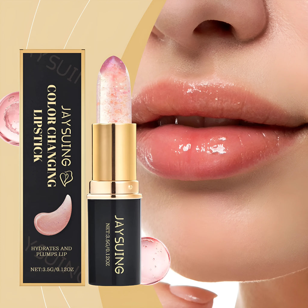3.5g colour changing lipstick bullet that provides hydration and a personalised pink shade.