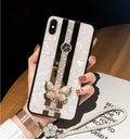 Luxury diamond butterfly mirror iPhone case in acrylic for Apple iPhone models