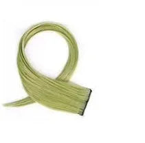 Gradient colour long curly hair wig patch extension piece approximately 60cm in length