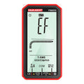 Handheld black or red digital multimeter with large screen display for electrical testing