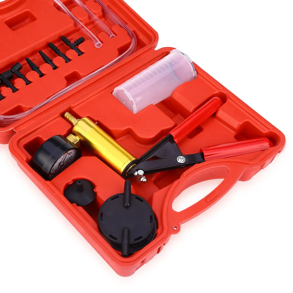 Manual vacuum air pump with copper components and engineering plastic body for automotive high vacuum suction