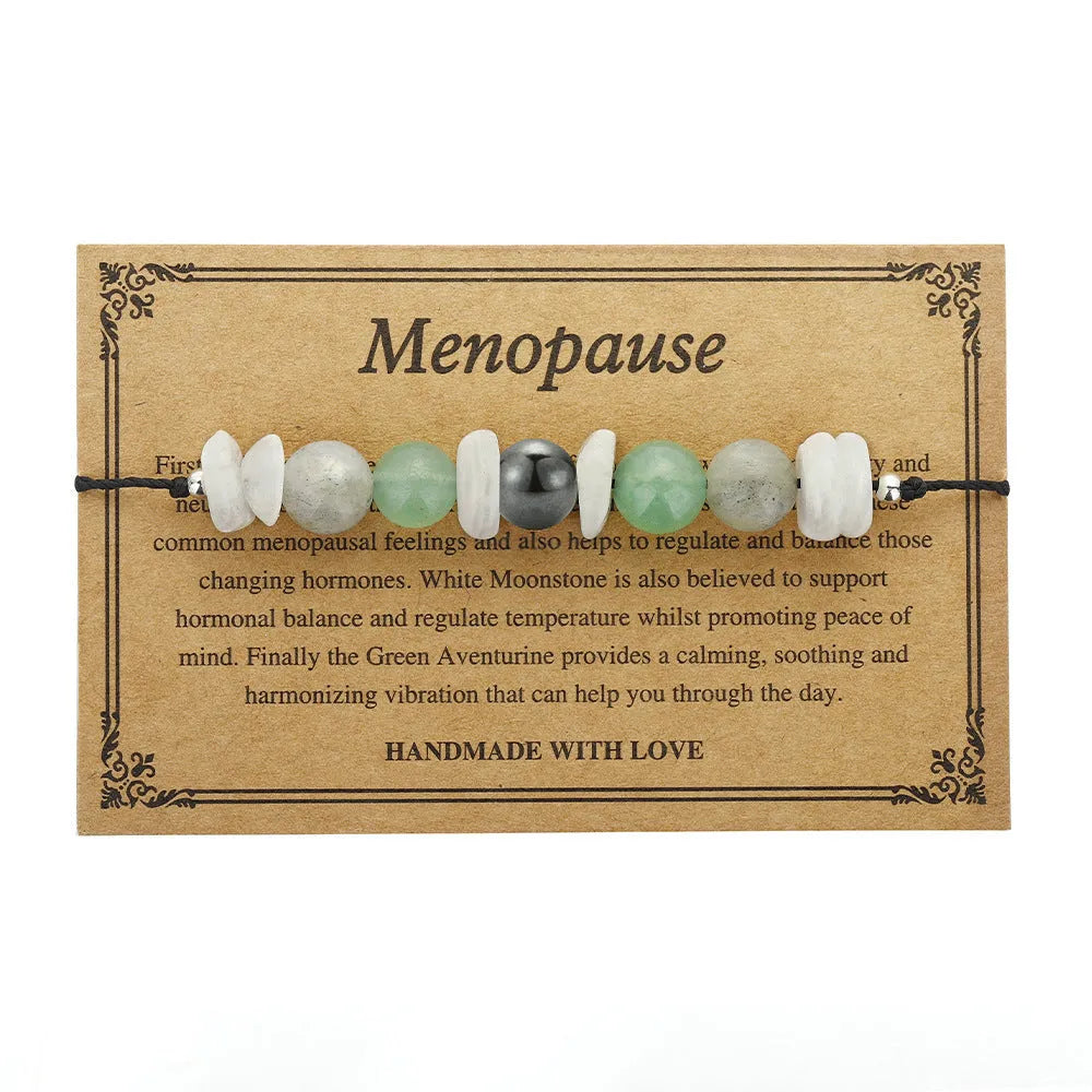 New Wax Line manually processed geometric stone bracelet in colour 3906