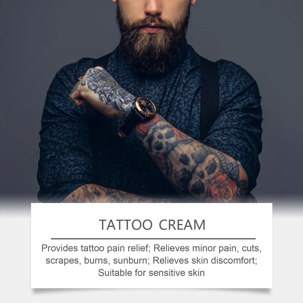 Nourishing moisturising tattoo neck cream 50g jar with honey and chamomile ingredients
