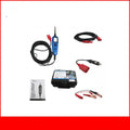 Blue automotive circuit test pen with colour display, extension cable, and protective case for vehicle electrical diagnosis