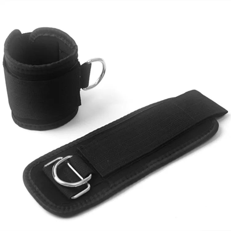 Black taekwondo training pull rope set for resistance kicking practice