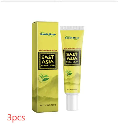 A 15g jar of herbal soothing moisturising cream containing tea tree oil and Centella asiatica.