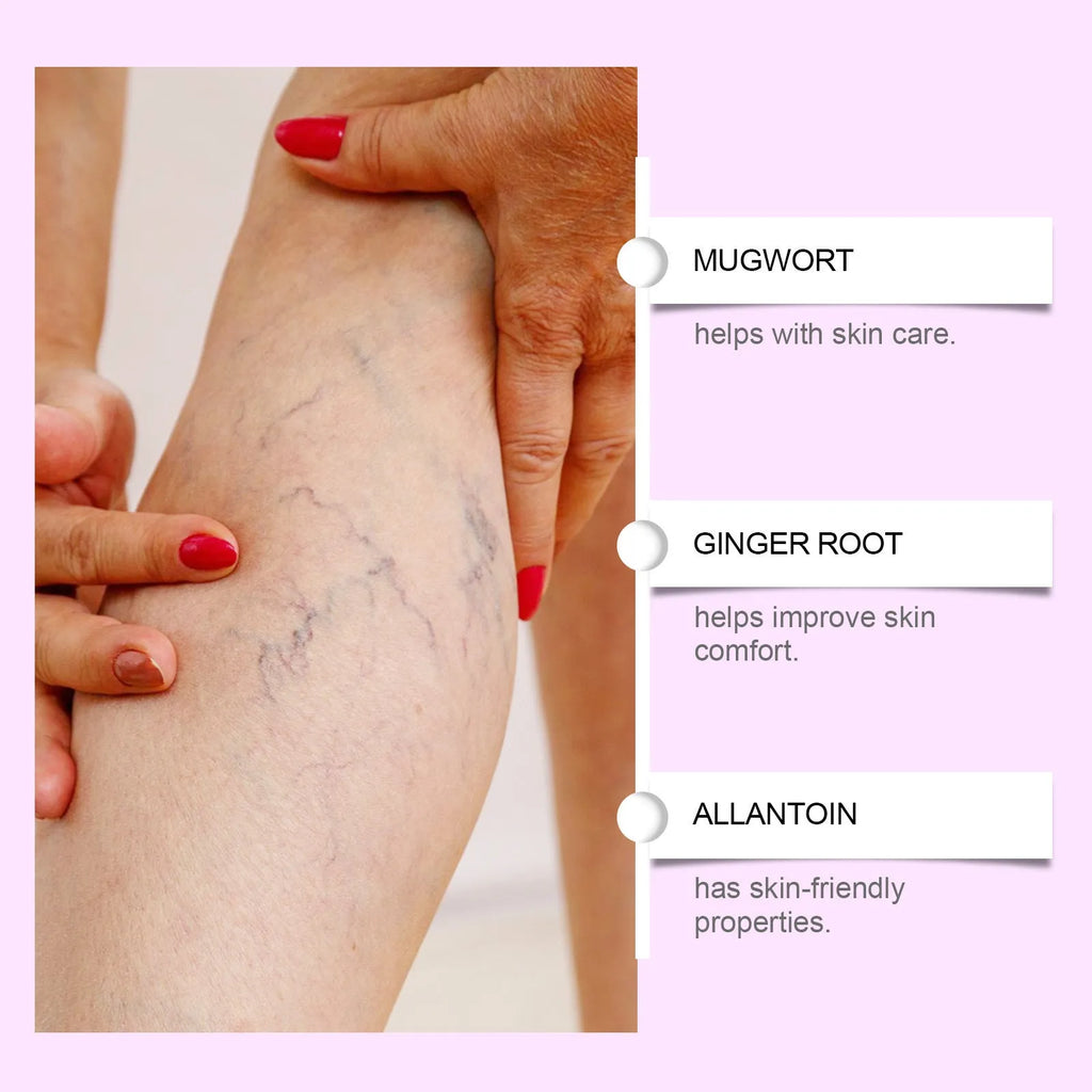 Four adhesive micro-needle leg nursing bandages containing moxa and ginger extracts