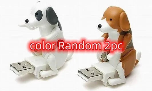 USB dancing dog toy with animated wiggling motion, made from ABS plastic