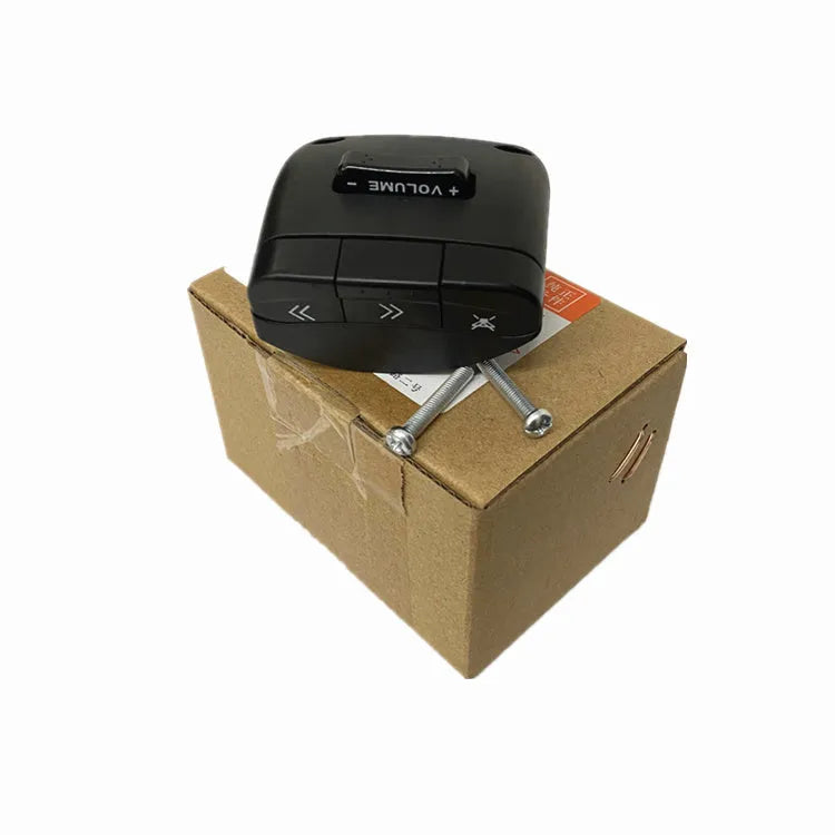Black F3R steering wheel controller button for car audio and media control replacement.