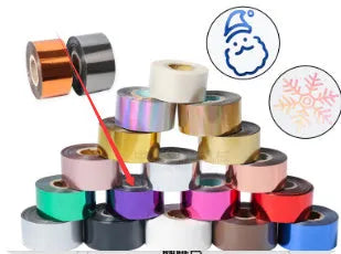 Roll of golden electrochemical aluminium hot stamping foil for leather and plastic branding