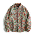 Men's jacquard pattern long sleeve polyester cardigan in slim fit, available in multiple colours and sizes