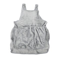 Plush pet carrier apron with adjustable neck strap and sleeping pocket for small cats and dogs