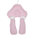 U-shaped baby head shaping pillow with detachable column in blue-white colour option