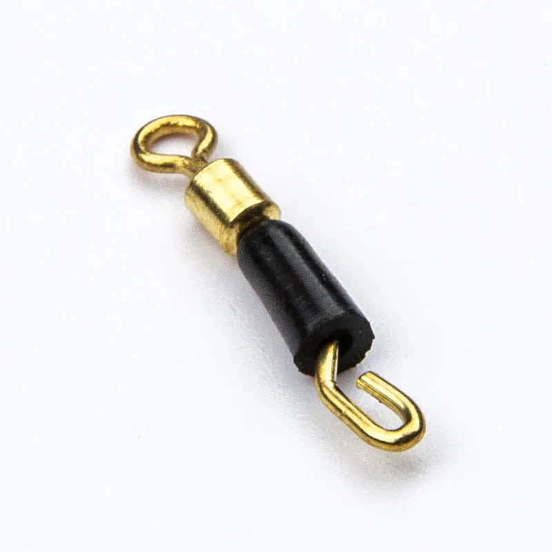 Fishing wire clip swivel pin accessories in three size options with silicone opening mechanism