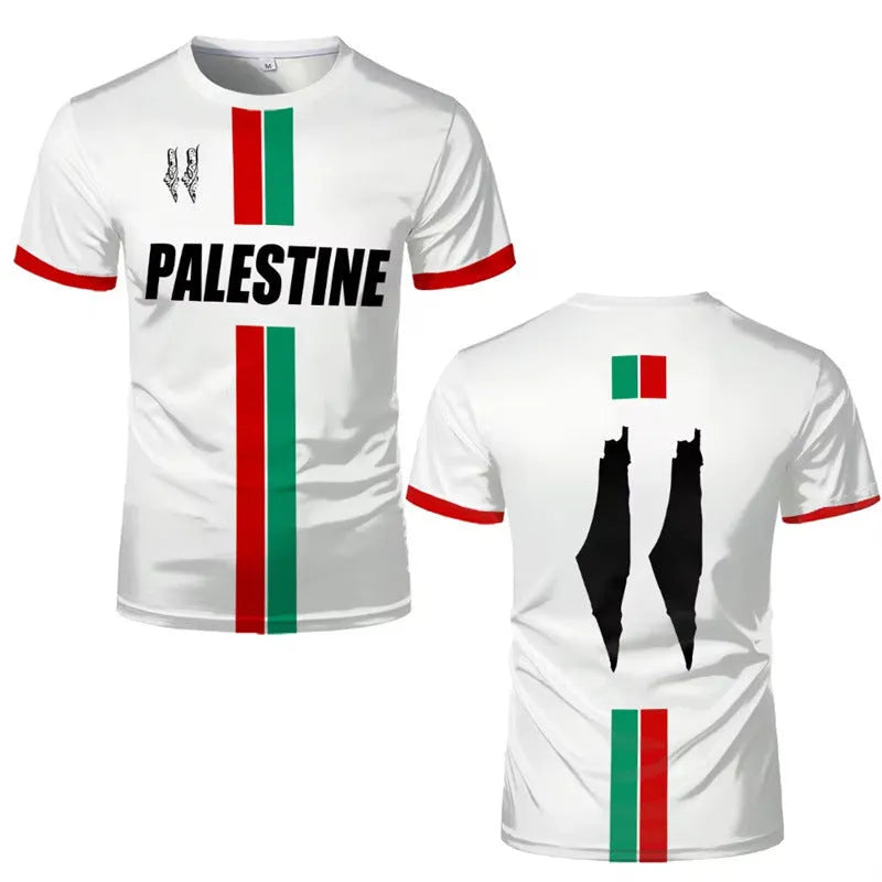 Football T-shirt with textured 3D printed patterns in black colour showing street fashion styling with half sleeves