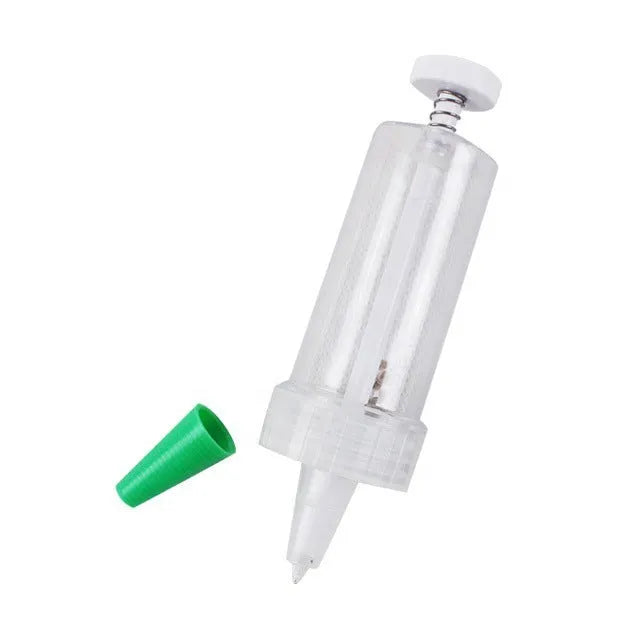 12cm long plastic mini garden sower tool for seed planting in pots