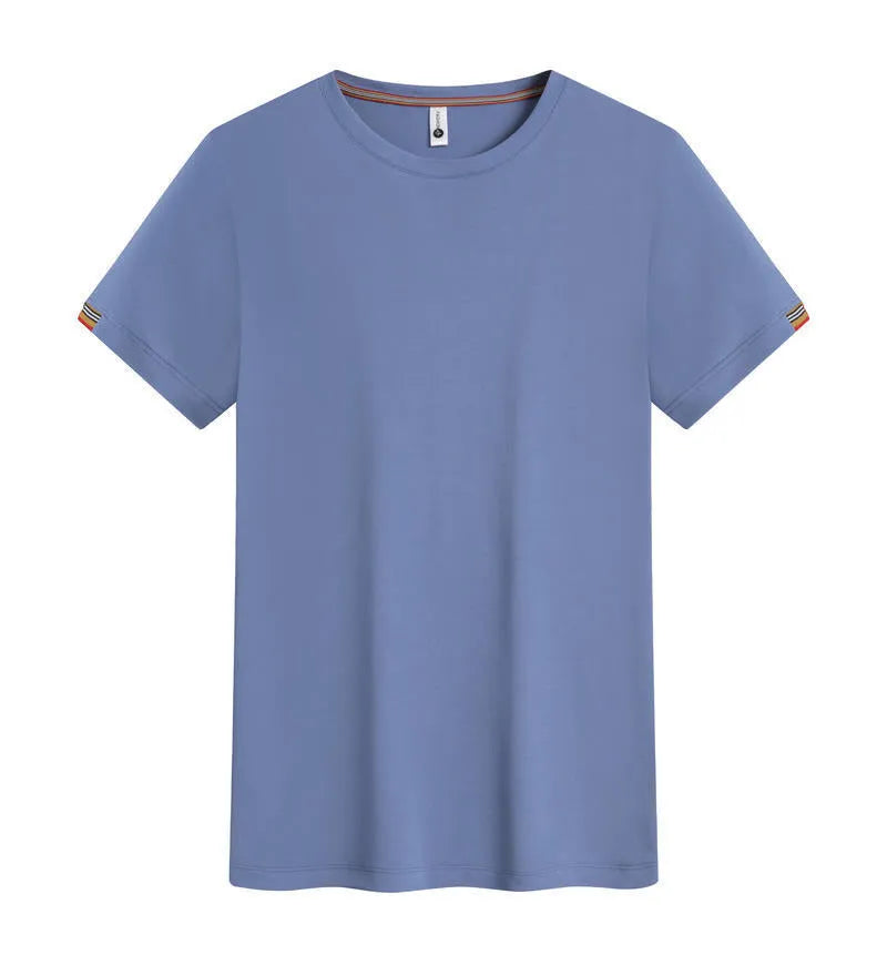 Round neck ice fibre pullover work shirt shown in multiple colours including black, grey, and army green